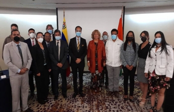 Glimpses of the trade and tourism event in Caracas organized by the Embassy to push for increased exports from India  to Venezuela.